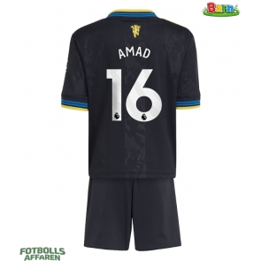 Manchester United Amad Diallo #16 Tredjeställ Barn 2025-26 Kortärmad (+ Korta byxor)
